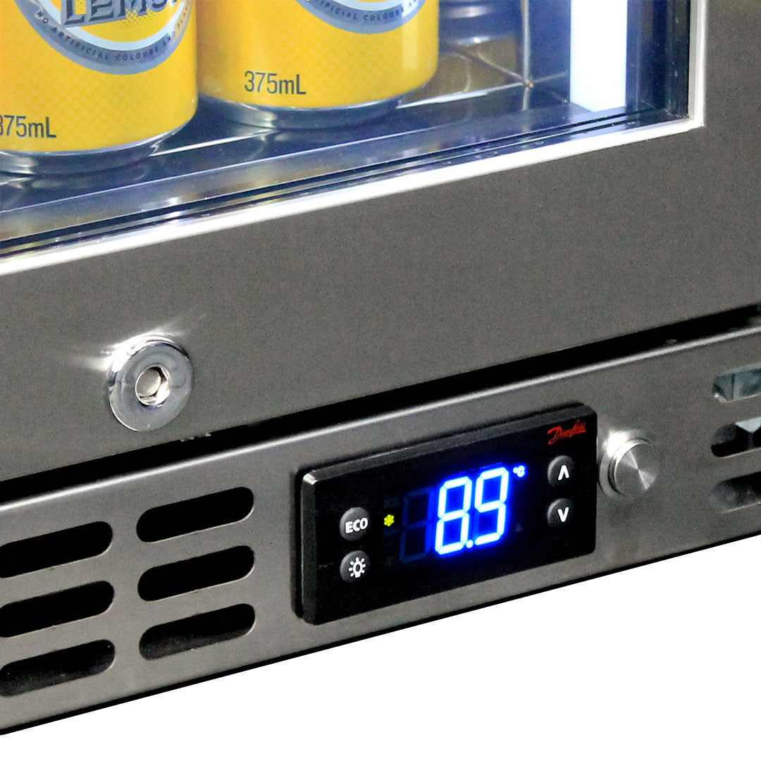 Schmick - SK92L-HD – Heated Glass Under-Bench Bar Fridge – 101 Litres