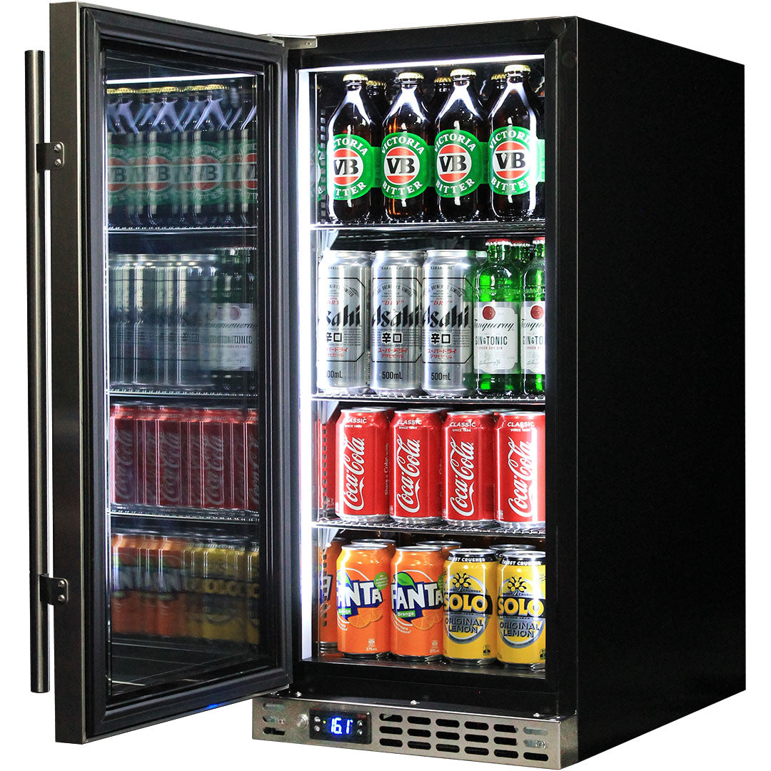 Schmick - SK92L-HD – Heated Glass Under-Bench Bar Fridge – 101 Litres