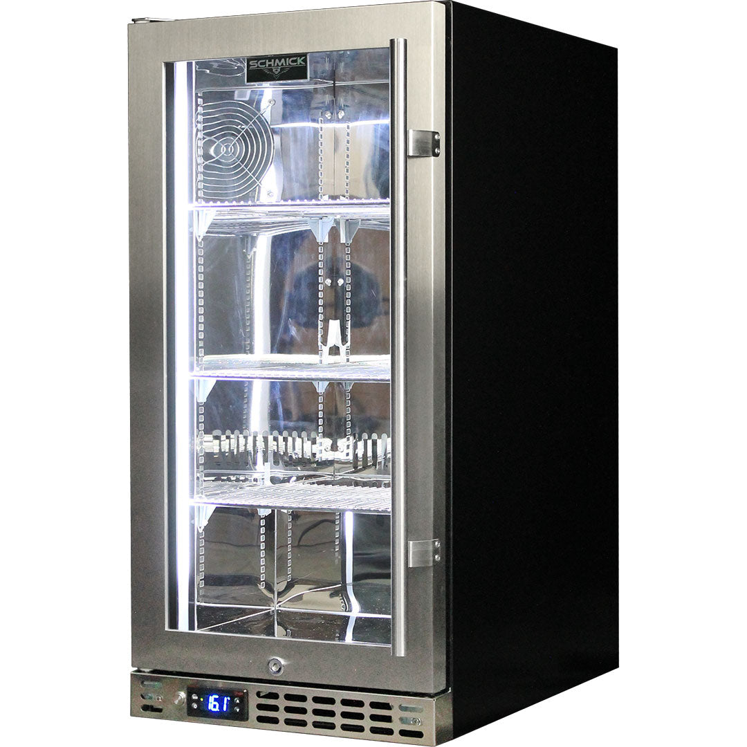 Schmick - SK92L-HD – Heated Glass Under-Bench Bar Fridge – 101 Litres