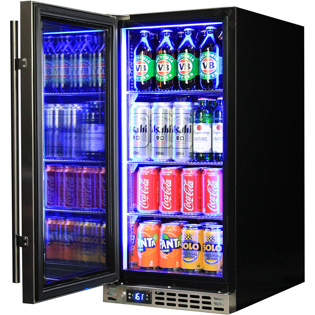 Schmick - SK92L-HD – Heated Glass Under-Bench Bar Fridge – 101 Litres