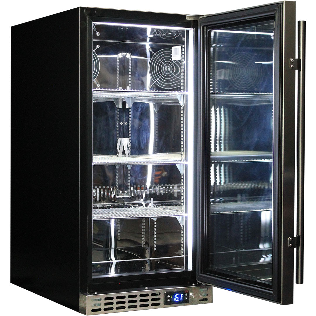 Schmick - SK92R-HD – Heated Glass Under-Bench Bar Fridge – 101 Litres