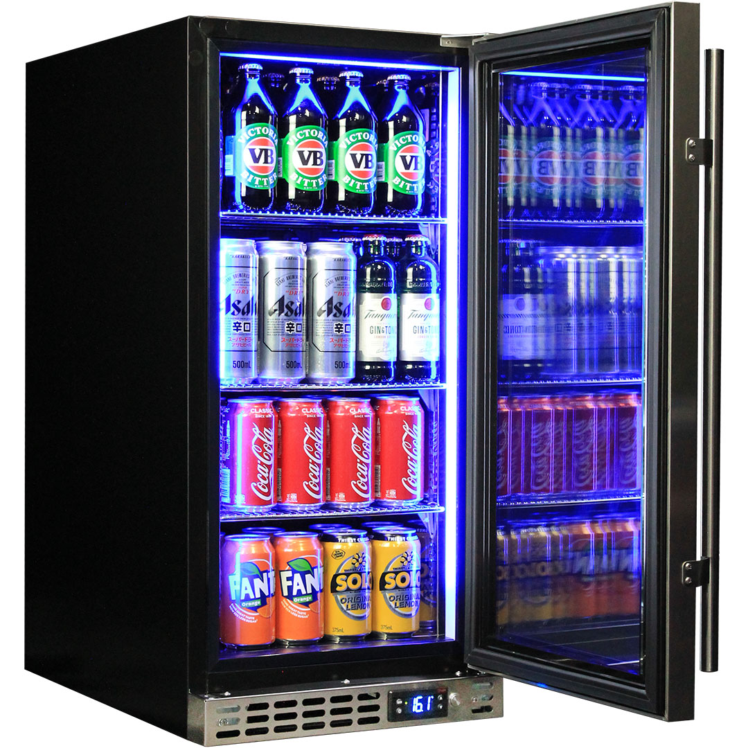 Schmick - SK92R-HD – Heated Glass Under-Bench Bar Fridge – 101 Litres
