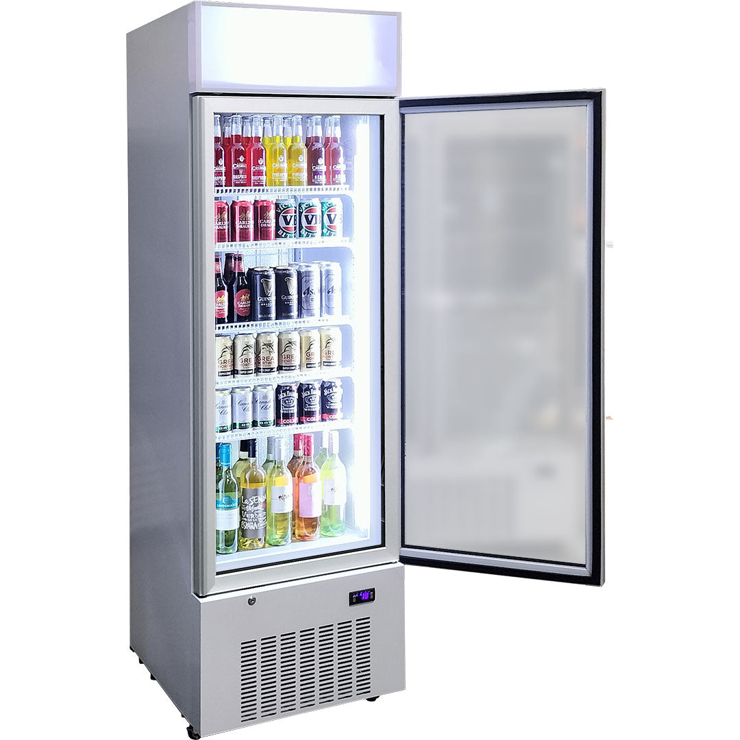 Schmick – HUS-C5 – Upright 1 Door Commercial Glass Door Refrigerator – 389L