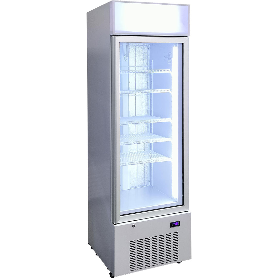 Schmick - HUS-F5 – Upright 1 Door Commercial Glass Door Freezer – 380 Litres