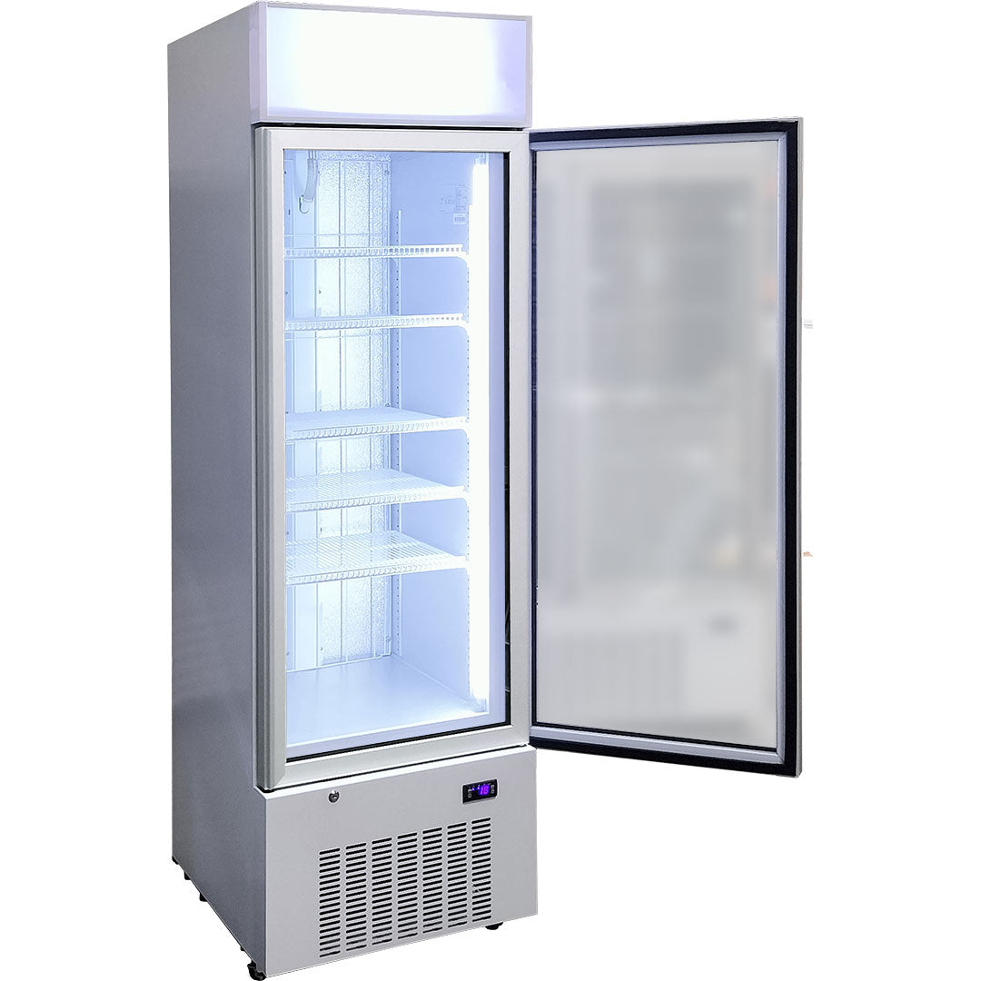 Schmick - HUS-F5 – Upright 1 Door Commercial Glass Door Freezer – 380 Litres