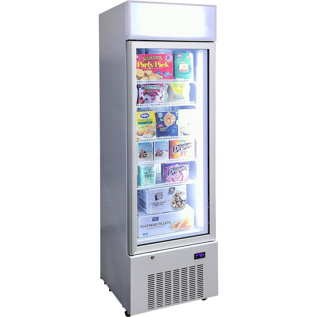 Schmick - HUS-F5 – Upright 1 Door Commercial Glass Door Freezer – 380 Litres