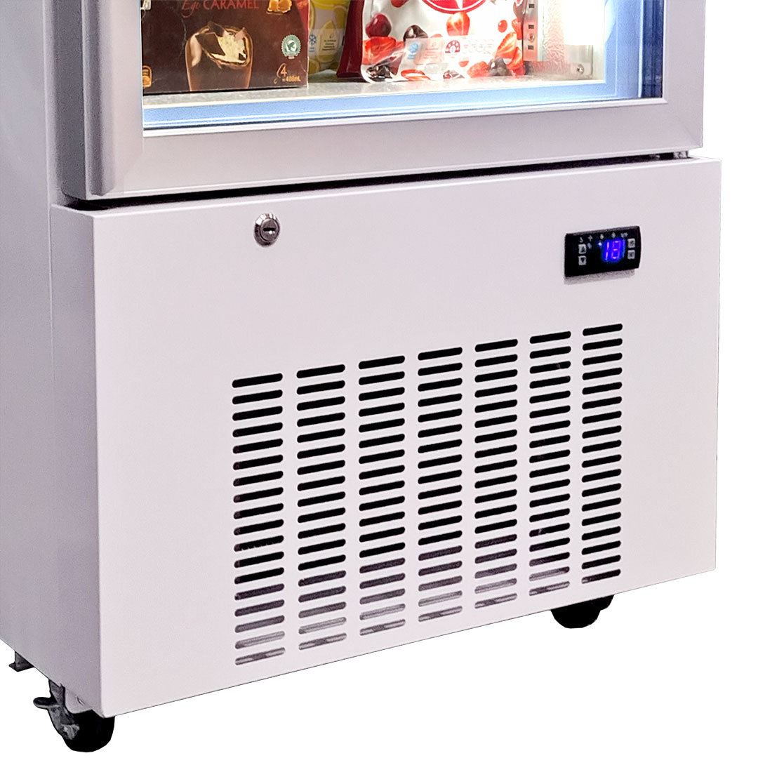 Schmick - HUS-F5 – Upright 1 Door Commercial Glass Door Freezer – 380 Litres