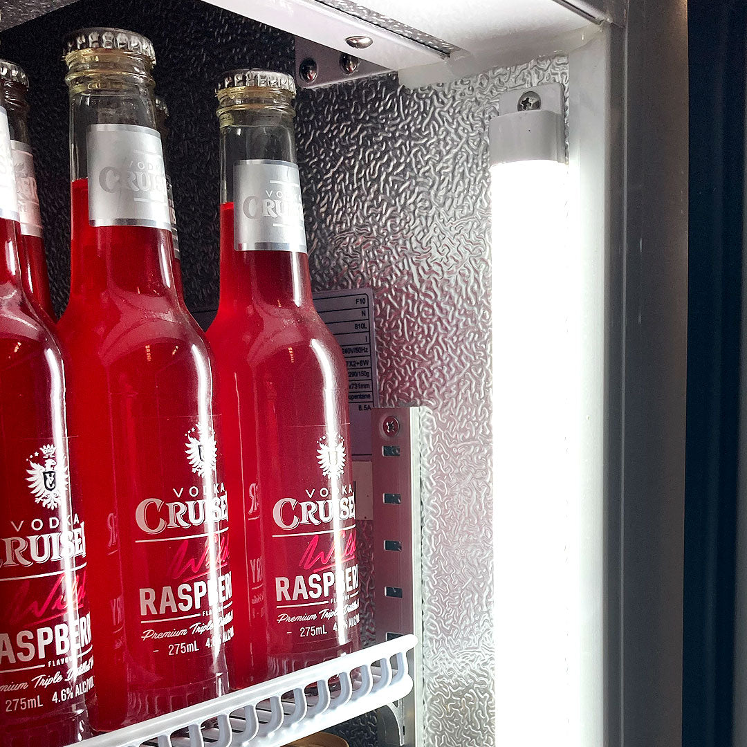 Schmick - HUS-C10 – Upright 2 Door Commercial Glass Door Refrigerator – 825L