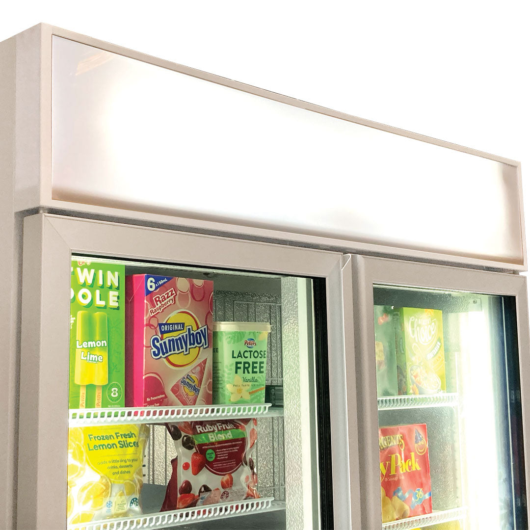 Schmick - HUS-F10 – Upright 2 Door Commercial Glass Door Freezer – 825L