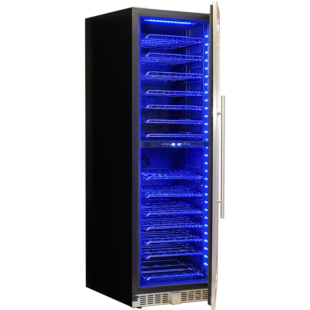 Schmick - BD425D – Upright Glass Door Dual Zone Wine Refrigerator – 405 Litre