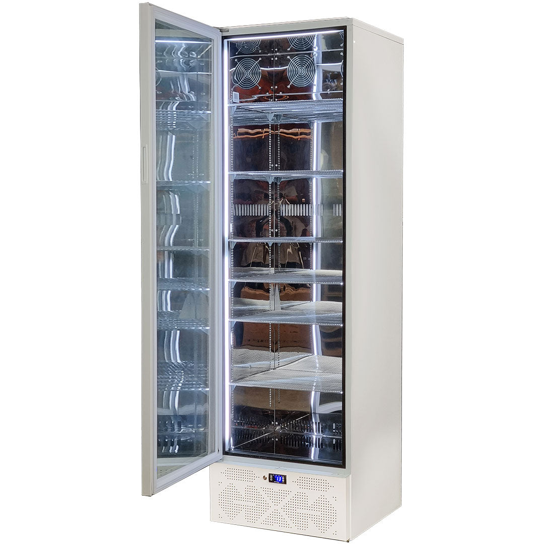 Schmick - SK422L-W-HD – Classy Upright Heated Glass Bar Fridge – 398 Litre