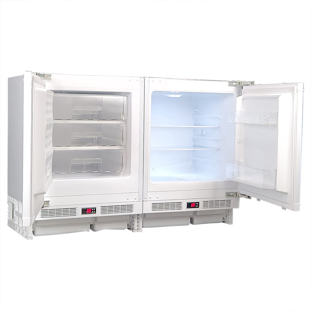 Schmick - MC200-INT – Integrated Under-Counter Fridge & Freezer Combo – 207 Litres