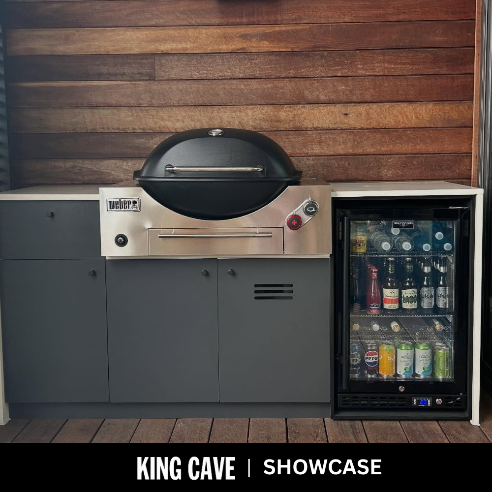 Schmick - SK116R-B-HD – Quiet Running Front Venting Under Bench Heated Glass Door Bar Fridge – 121 Litres
