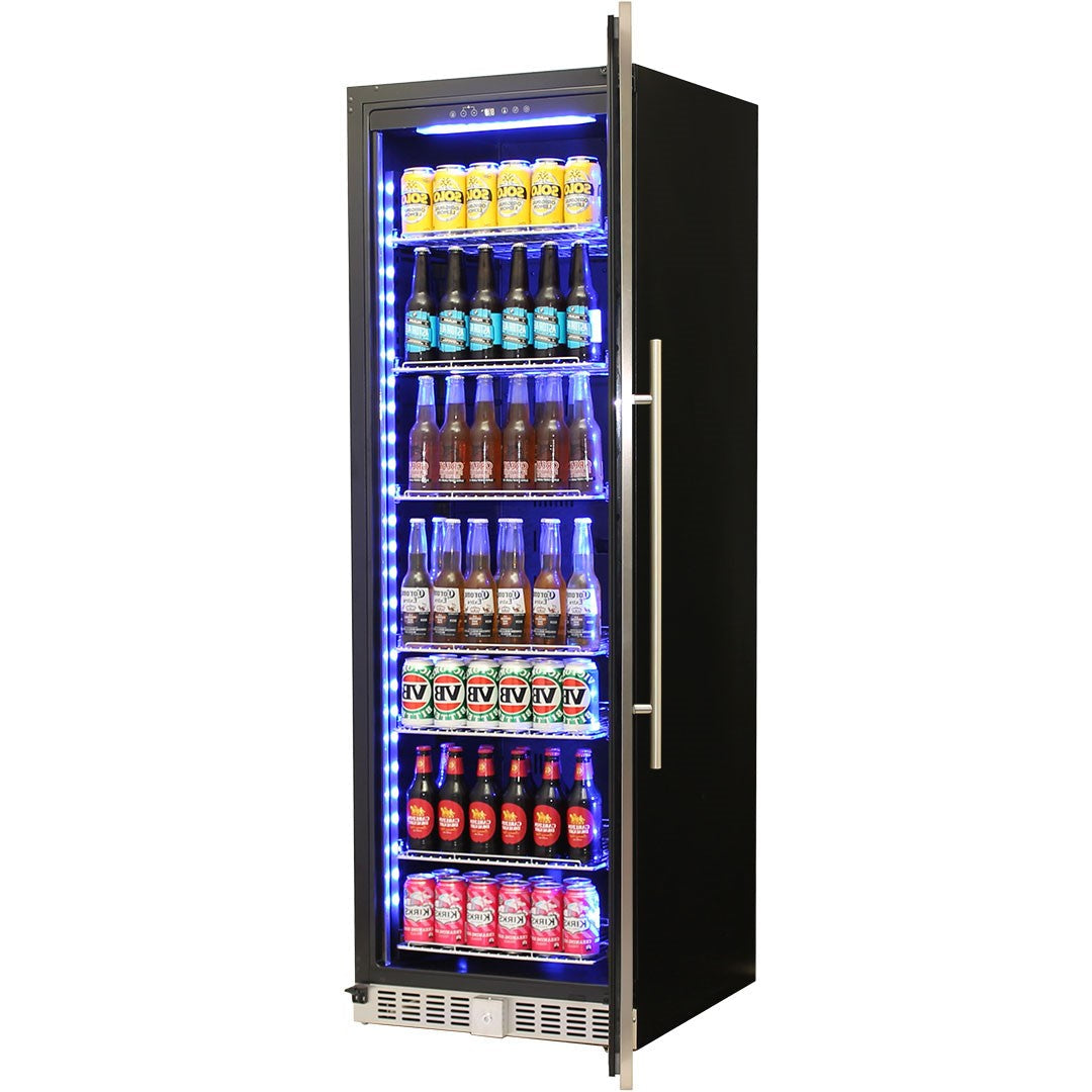 Schmick BD425RB – Upright Glass Door Drinks Refrigerator – 405 Litres