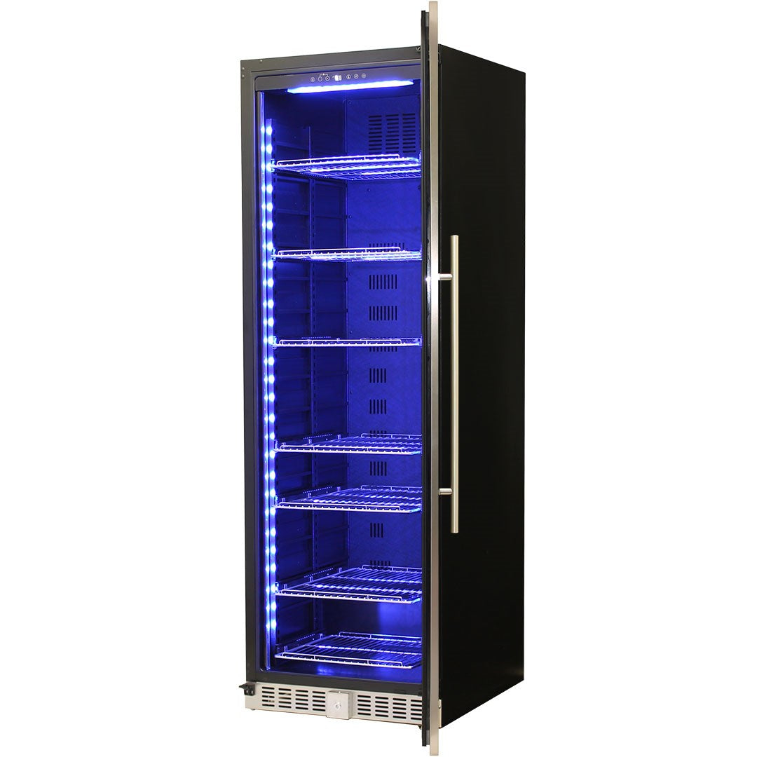 Schmick BD425RB – Upright Glass Door Drinks Refrigerator – 405 Litres