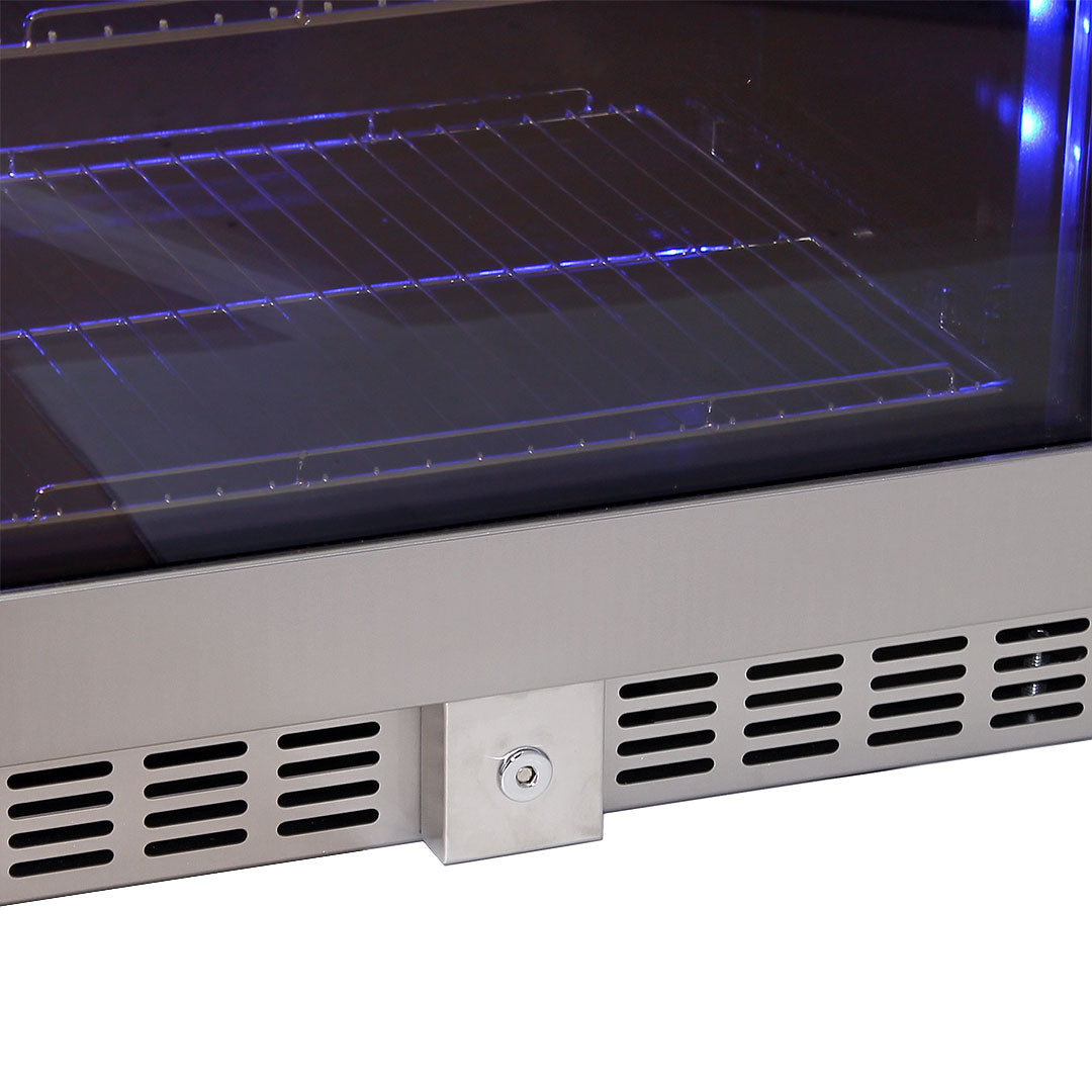 Schmick BD425-Combo - Matching Upright Glass Door Beer And Wine Refrigerator Combination