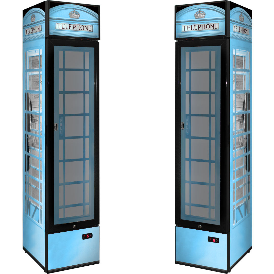 Telephone Box Bar Fridge - Choose Your Colour – 160 Litres - SS-P160FA-TB-V2