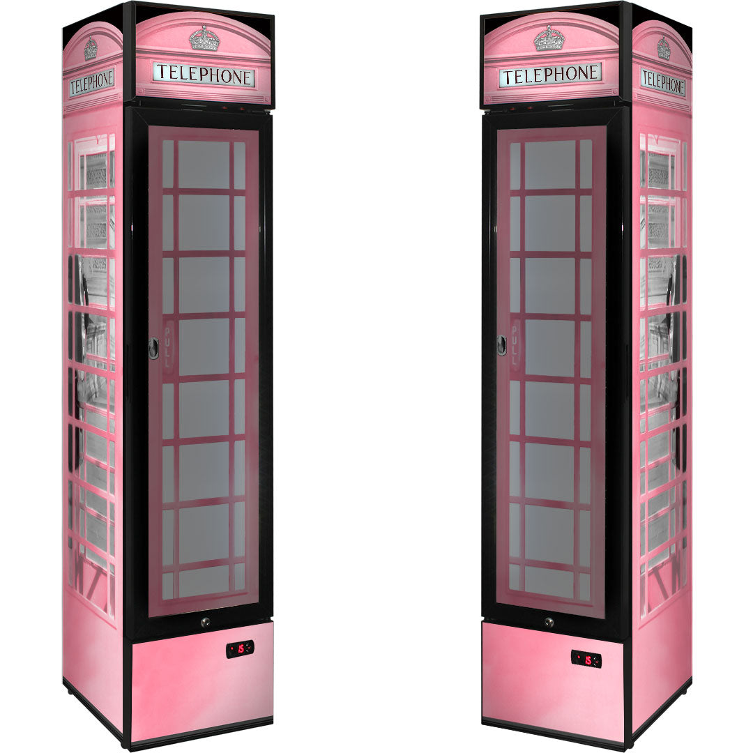 Telephone Box Bar Fridge - Choose Your Colour – 160 Litres - SS-P160FA-TB-V2