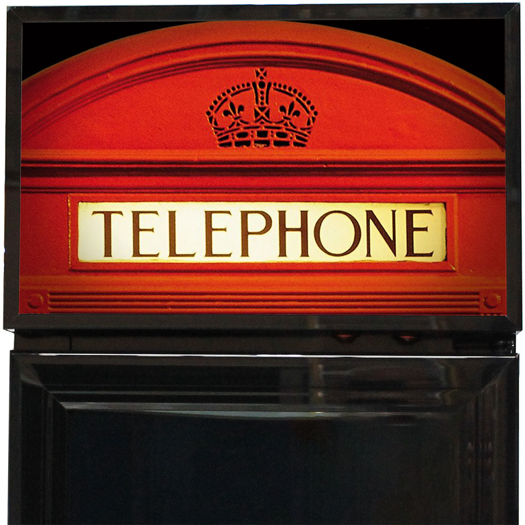 Telephone Box Skinny Upright Bar Fridge - SS-P160FA-TB