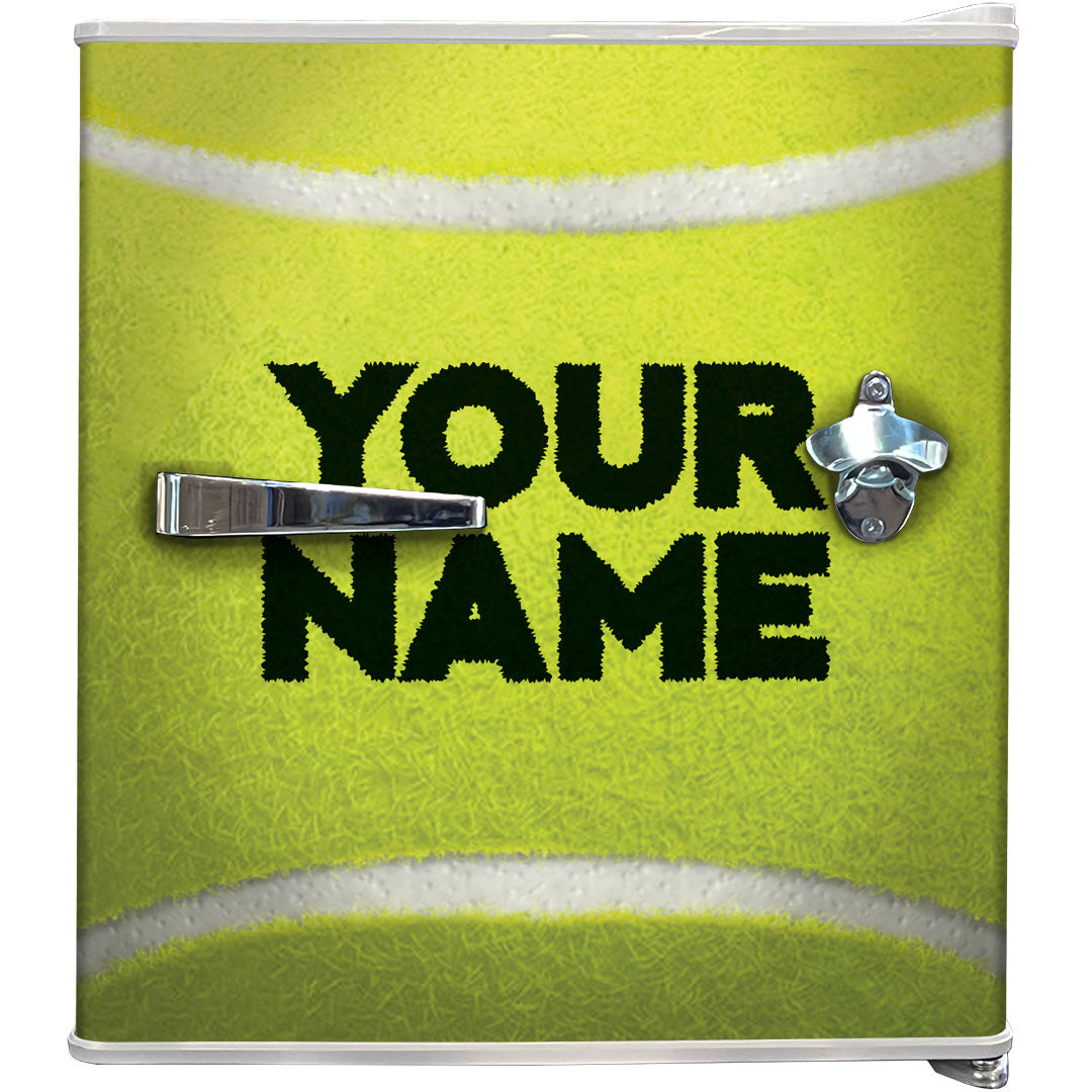 Schmick – BC46W-TENNIS – Retro Tennis Ball Vintage Mini Bar Fridge with Opener – 46 Litres