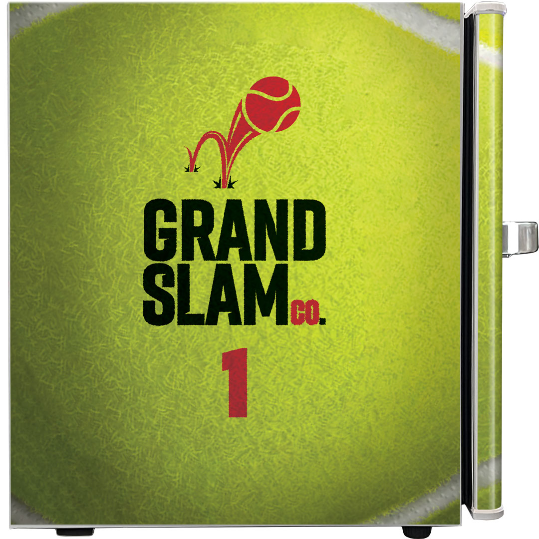 Schmick – BC46W-TENNIS – Retro Tennis Ball Vintage Mini Bar Fridge with Opener – 46 Litres