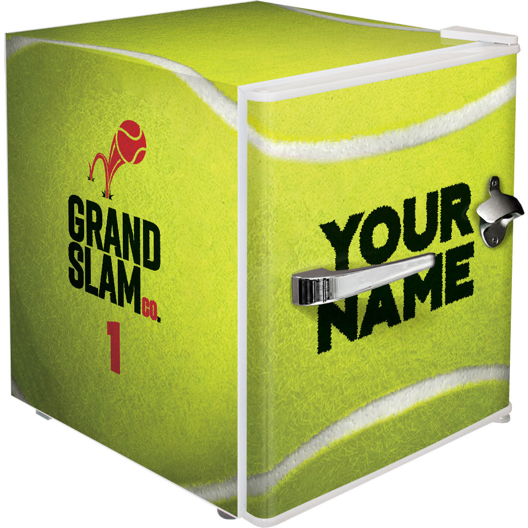 Schmick – BC46W-TENNIS – Retro Tennis Ball Vintage Mini Bar Fridge with Opener – 46 Litres