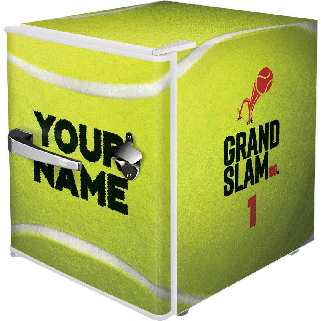 Schmick – BC46W-TENNIS – Retro Tennis Ball Vintage Mini Bar Fridge with Opener – 46 Litres