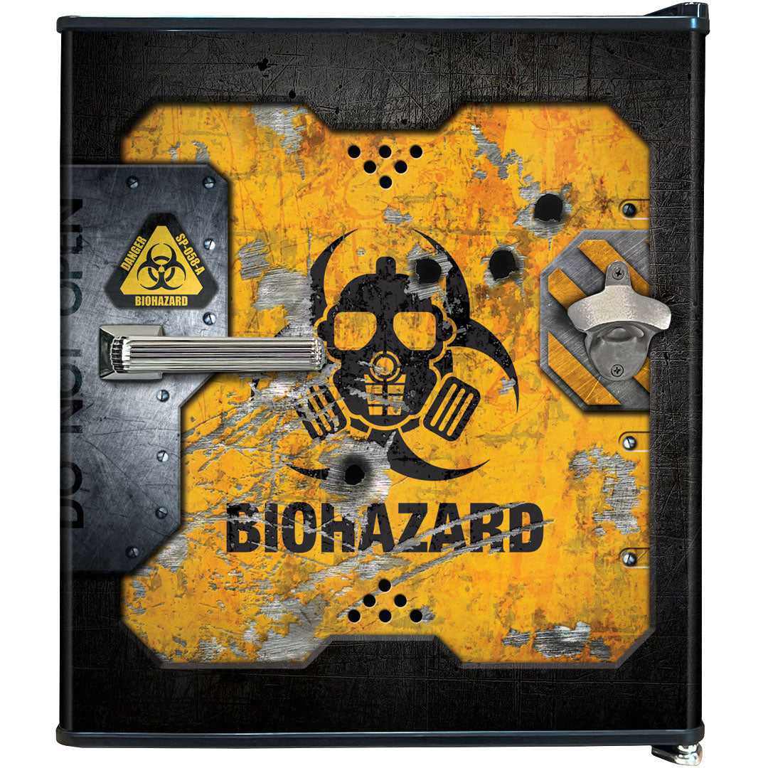 Toxic Waste Crate Design Mini Bar Fridge - A Great Gift Idea - BC46B-TOXIC