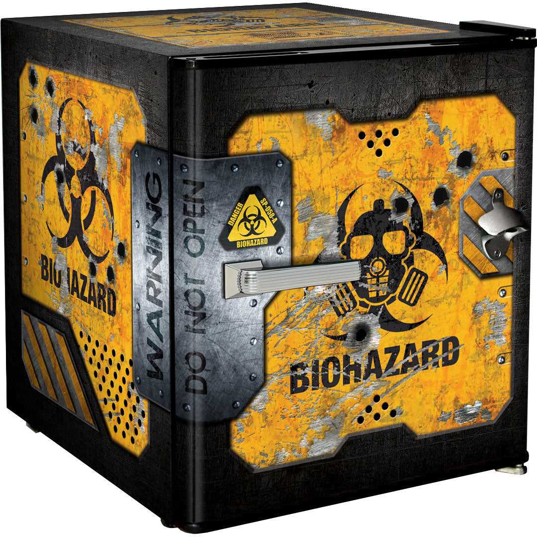 Toxic Waste Crate Design Mini Bar Fridge - A Great Gift Idea - BC46B-TOXIC