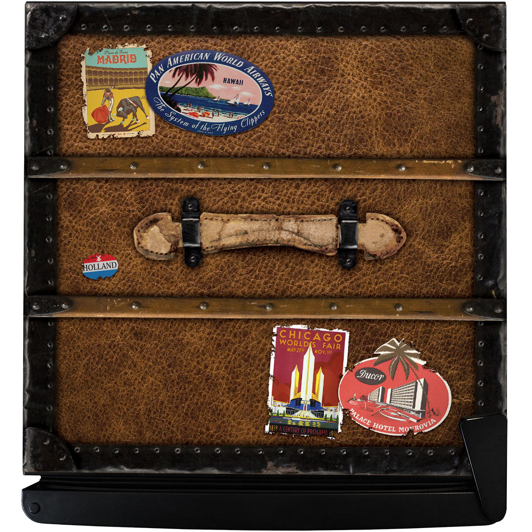 Funky Travel Case Design Retro Mini Bar Fridge 70 Litre Schmick Brand With Opener - HUS-BC70B-TRAVEL
