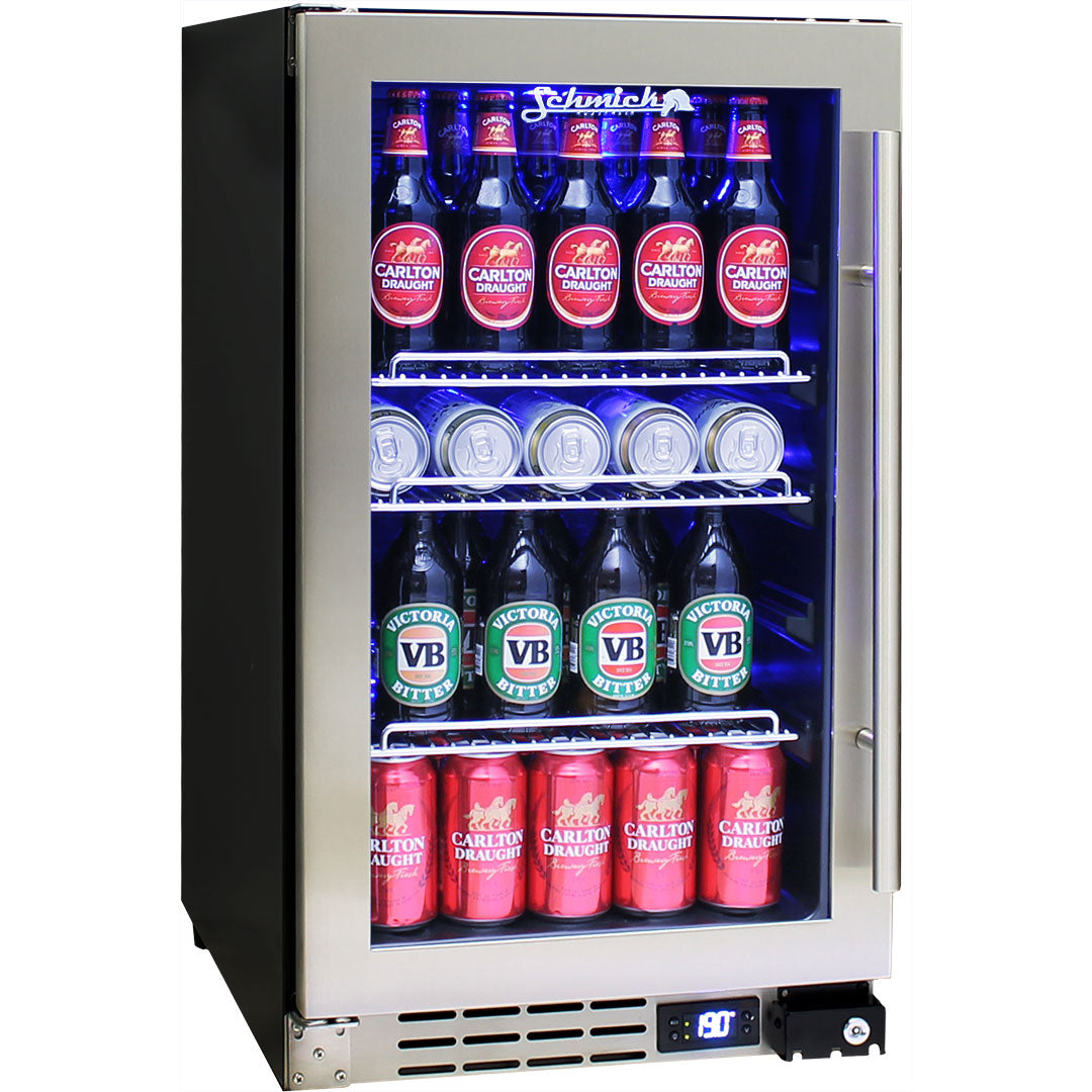 Schmick - JC95B – Under Bench Glass Door Bar Fridge – 95 Litres