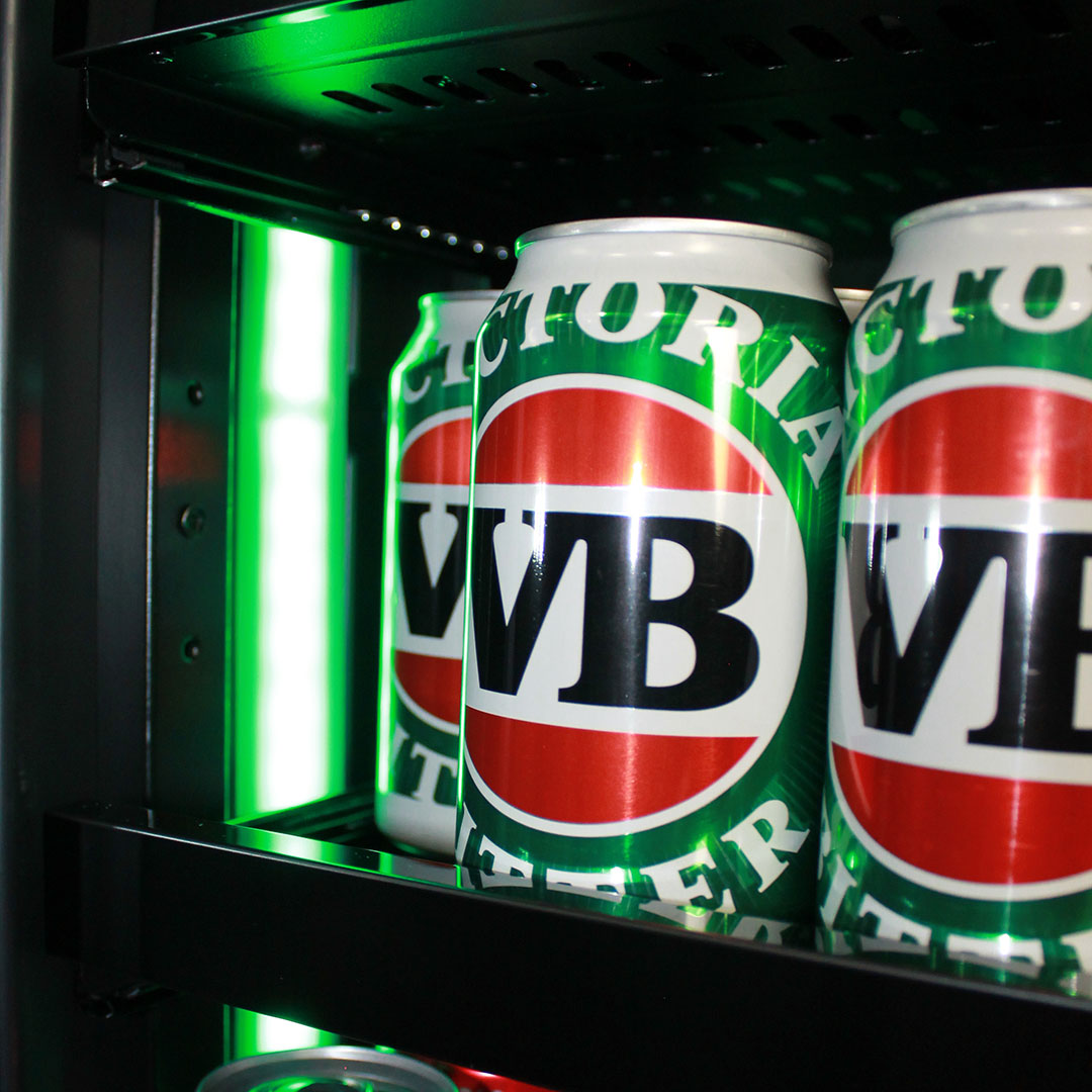 Upright Beer Fridge | Ultra Slim Depth | Triple-Glazed Glass | LED Mood Lighting | Built-In Ready | Schmick SK168B