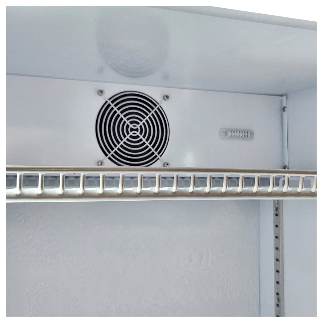 370 Litre Glass Door Black Bar Fridge - Left Hinge - Quiet - HUS-SC372LB