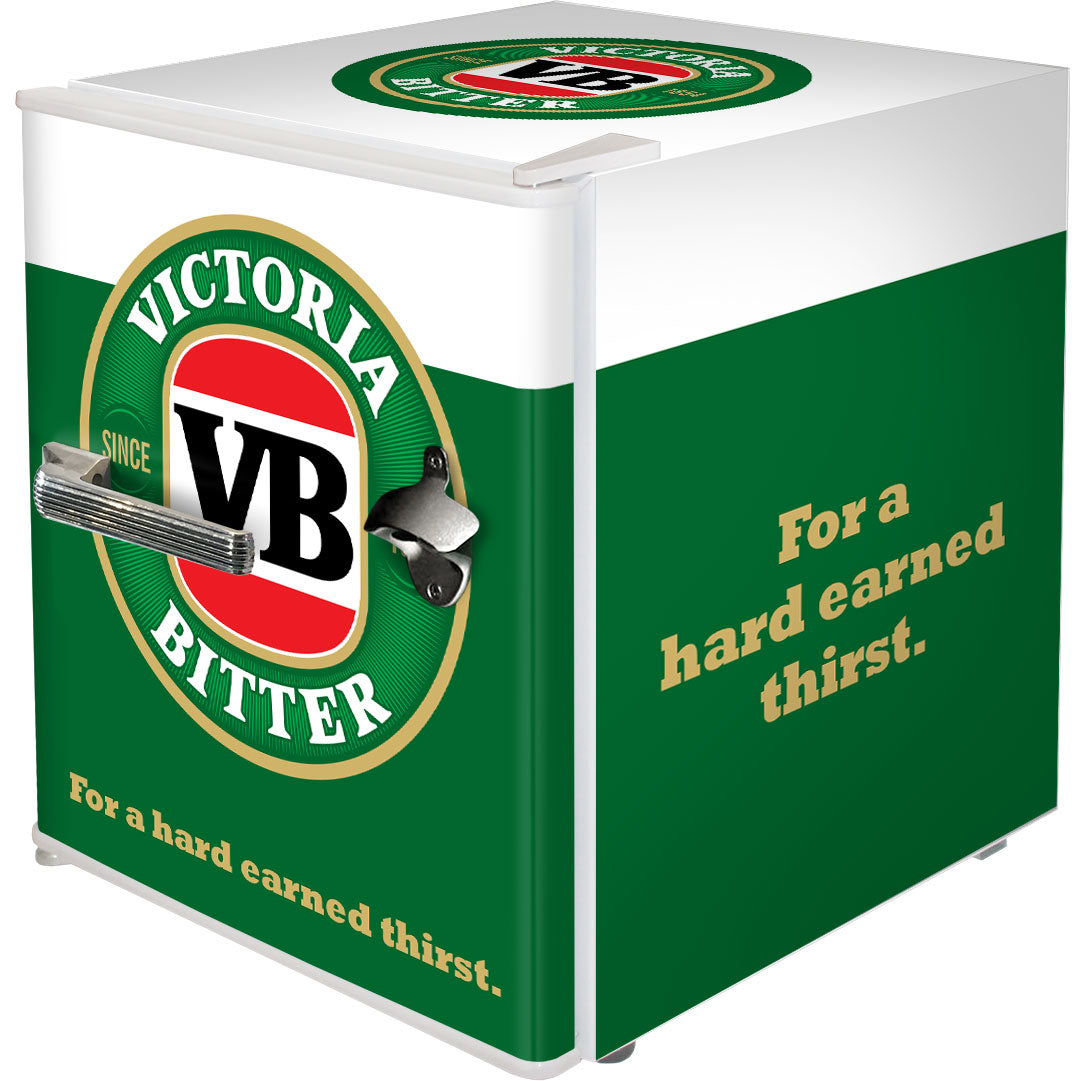 Victoria Bitter - BC46W-VB-V1 – Retro Mini Bar Fridge with Opener – 46 Litres
