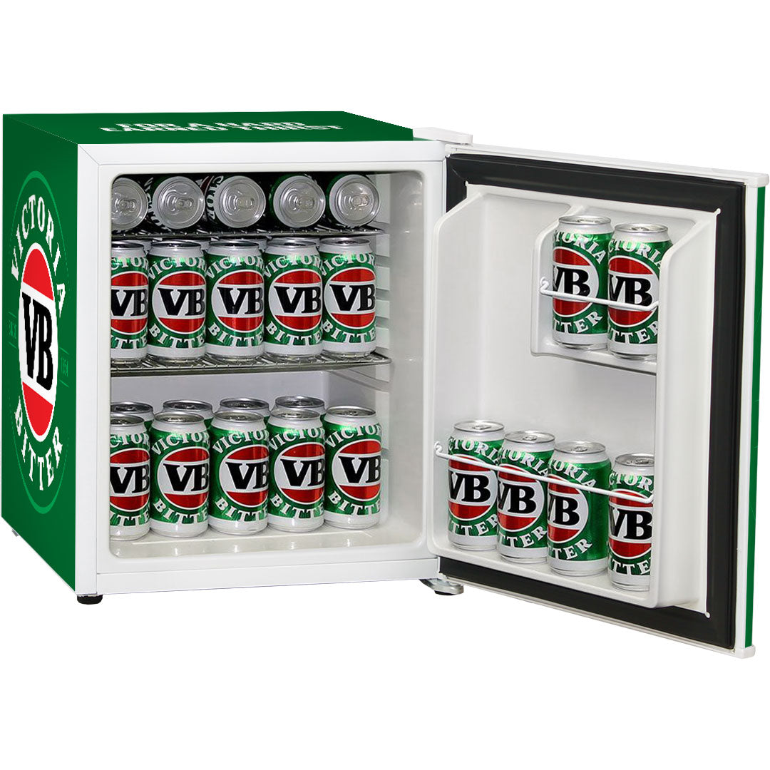 Victoria Bitter - BC46W-VB-V2 – Retro Mini Bar Fridge with Opener – 46 Litres
