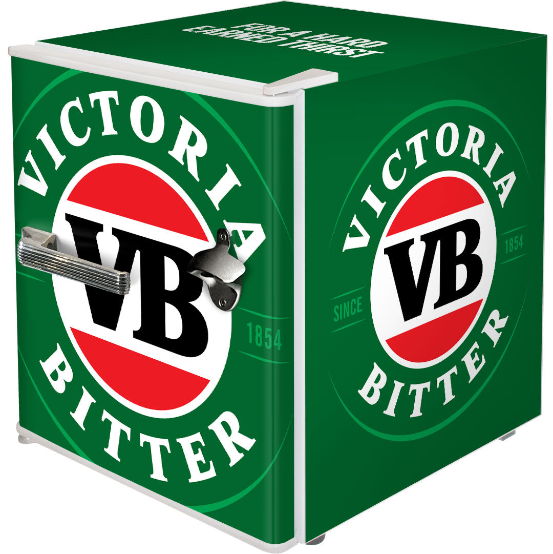 Victoria Bitter - BC46W-VB-V2 – Retro Mini Bar Fridge with Opener – 46 Litres