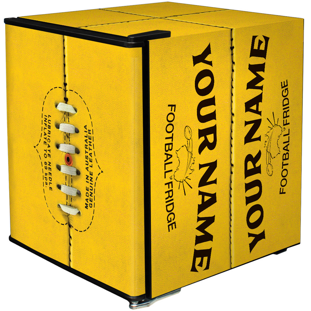 Schmick – BC46B2-FOOTY-V2 – Footy Design Vintage Mini Bar Fridge – 46 Litres (Plain Door)