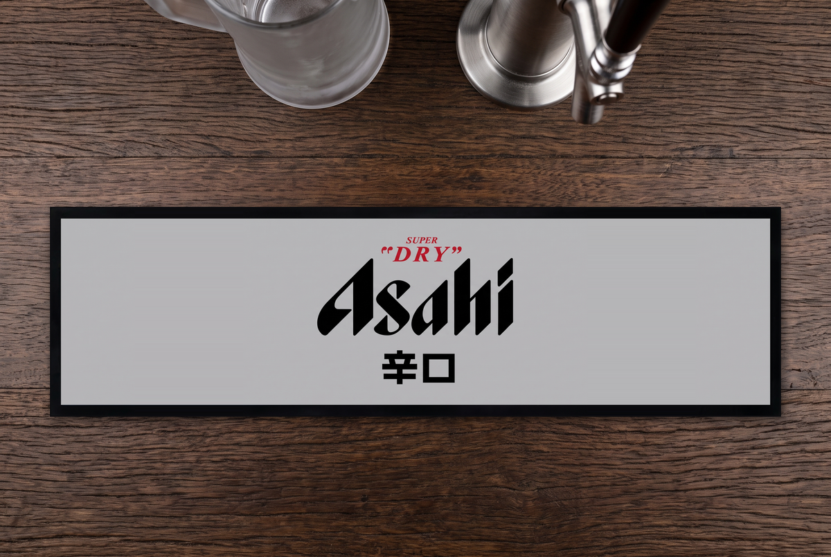 Asahi Super Dry Premium Rubber-Backed Bar Mat Runner