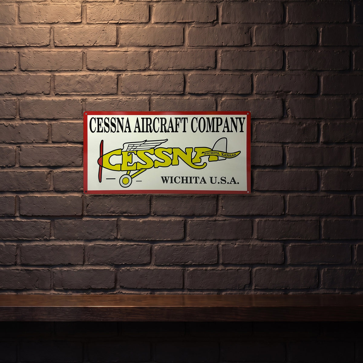CESSNA AIRCRAFT 600 MM X 300 MM METAL SIGN