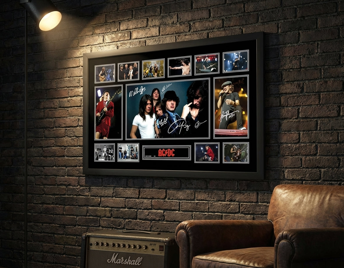 AC/DC Collage Framed
