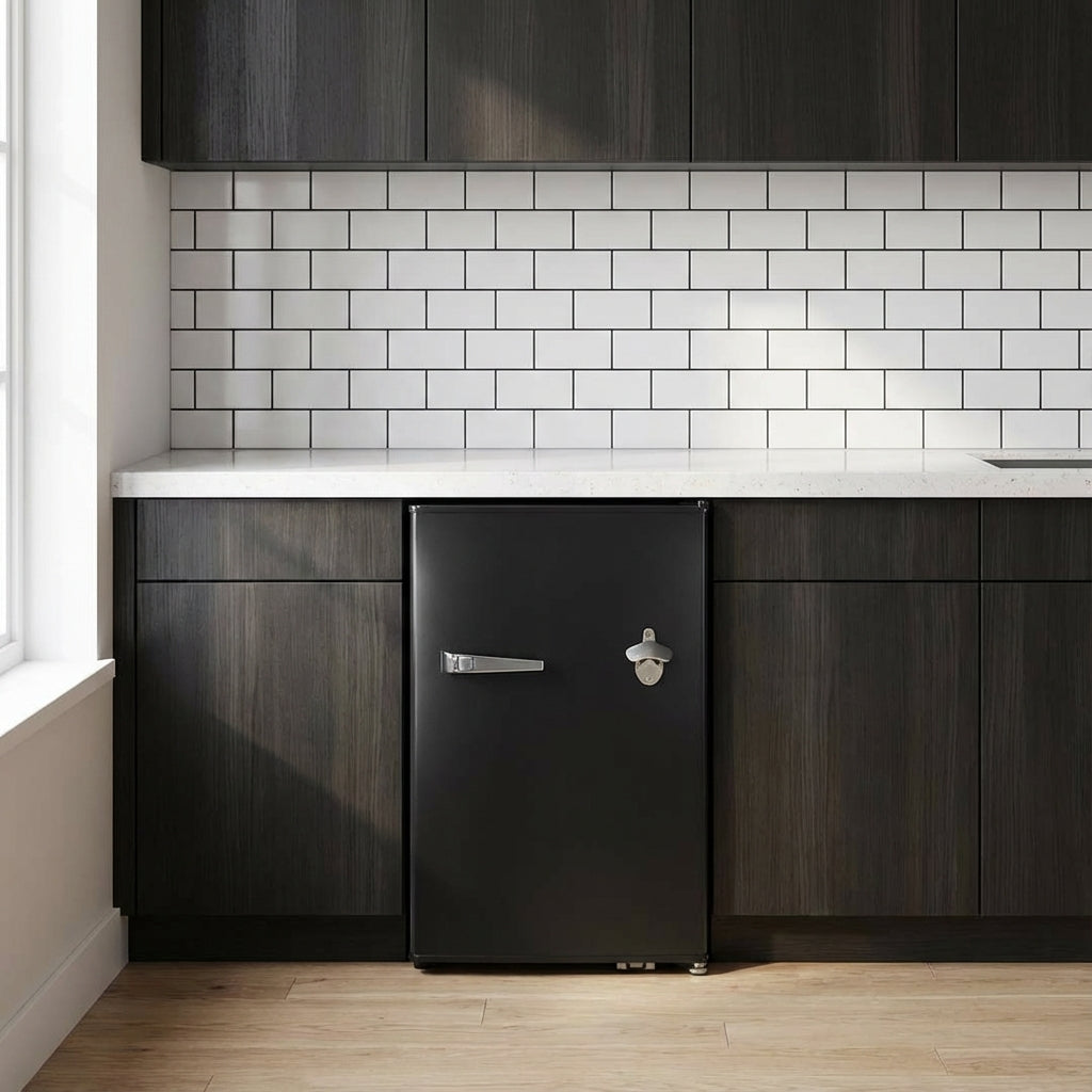 70 Litre - Bar Fridge with Bottle Opener - Add Your Logo - Schmick HUS-BC70B-RET