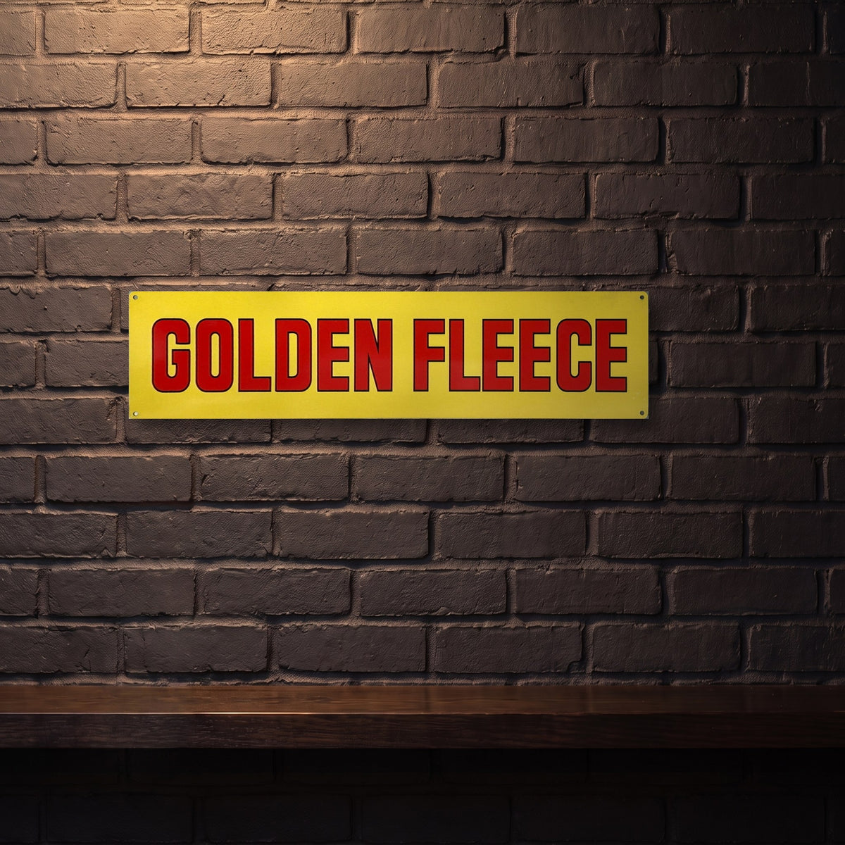 GOLDEN FLEECE 800 X 200 MM METAL SIGN