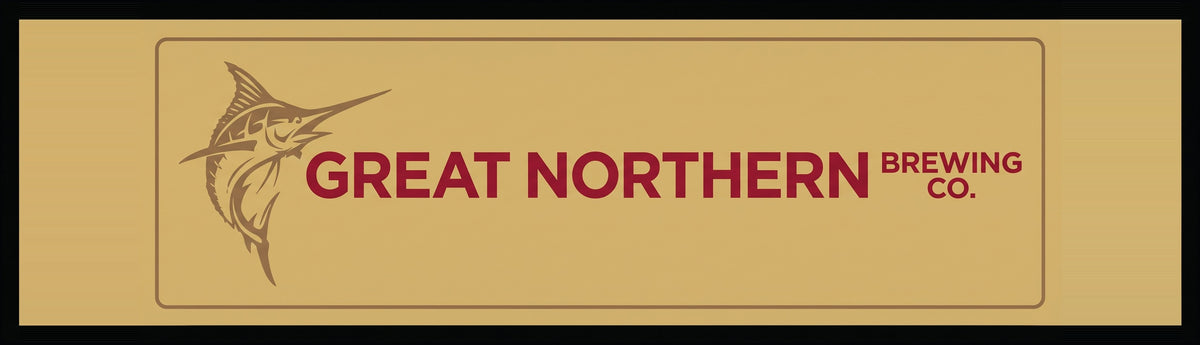 Great Northern Gold Premium Rubber-Backed Bar Mat Runner