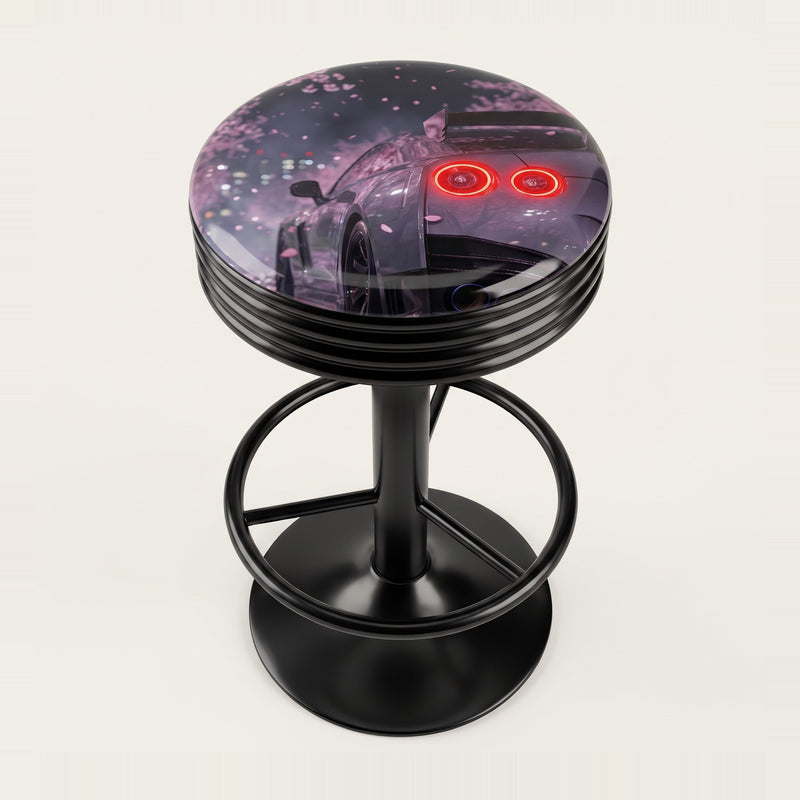 Blossom Run JDM bar stool, black base