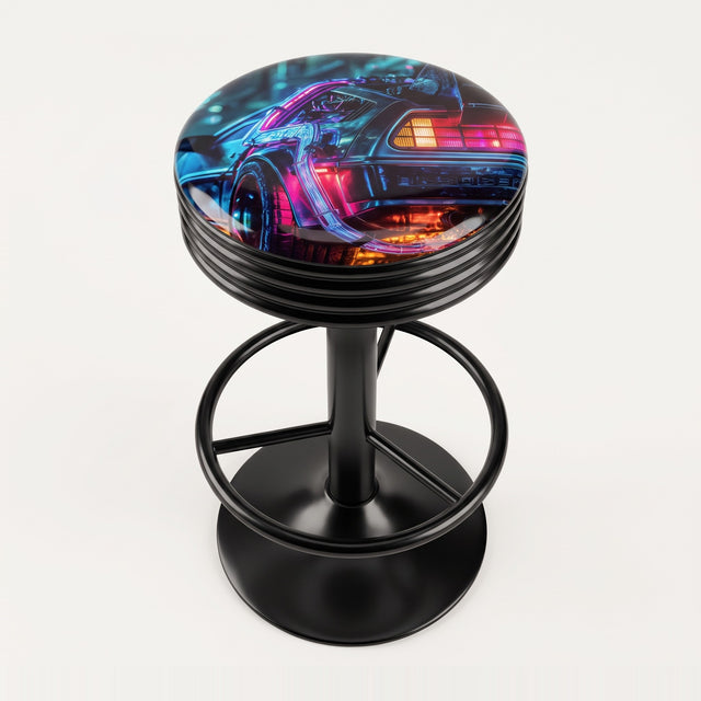 Cyber Gullwing bar stool, black base