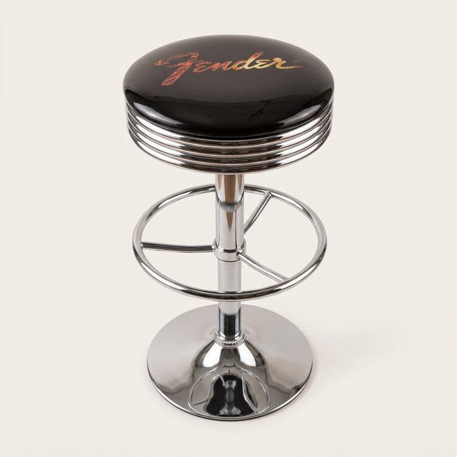 Fender bar stool, chrome base