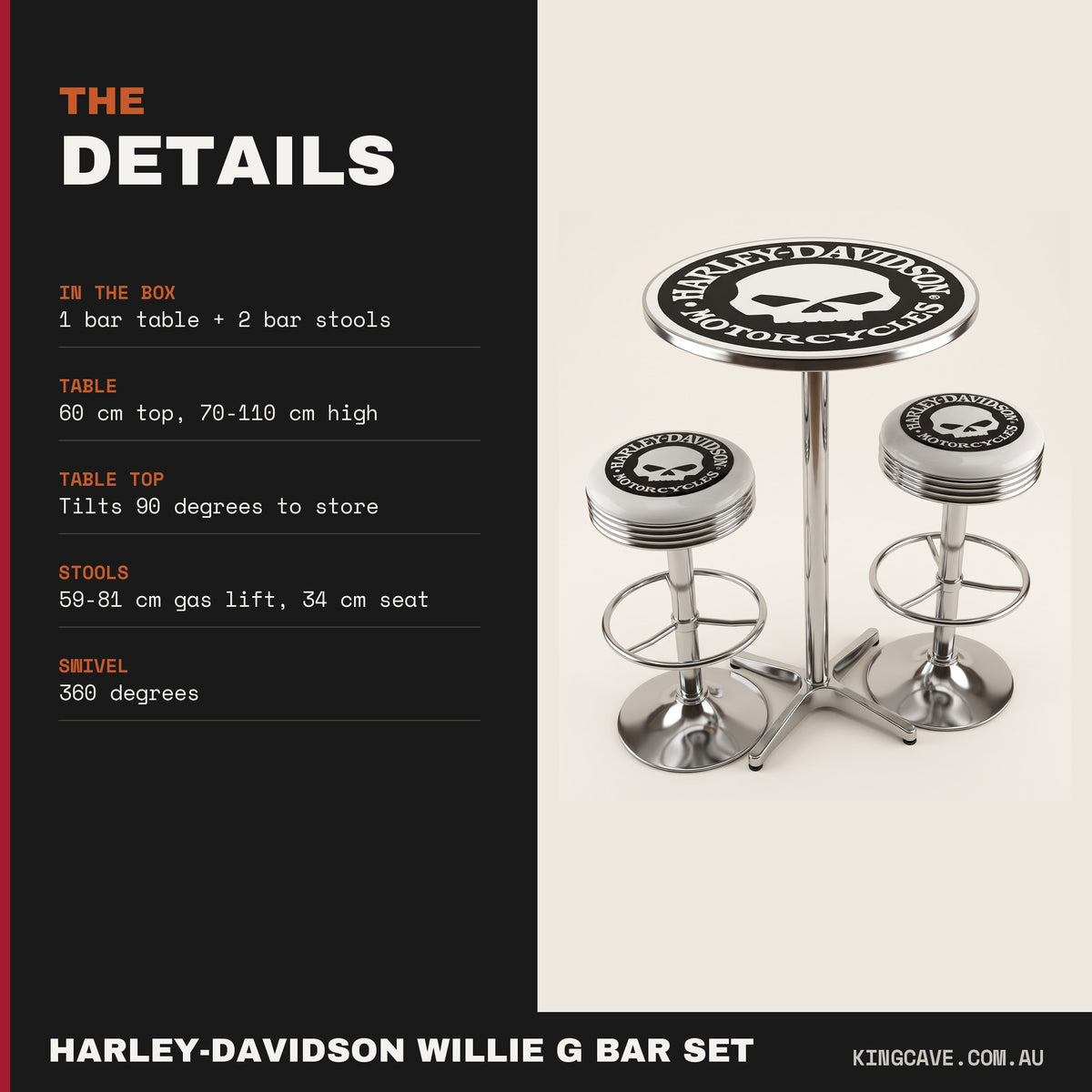 Harley-Davidson Willie G bar set details