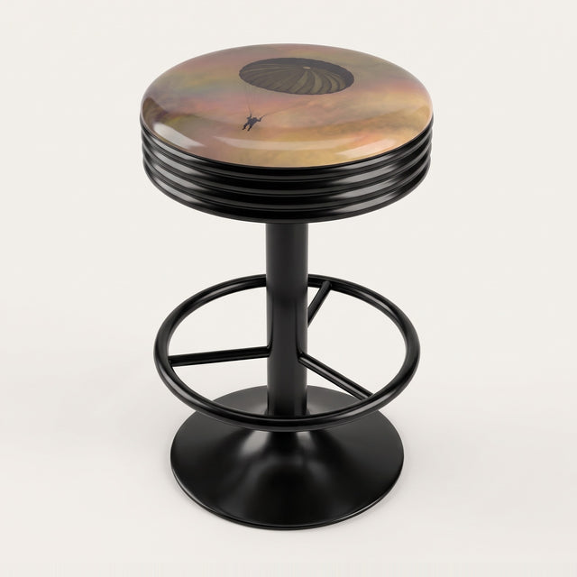 Lest We Forget bar stool, black base