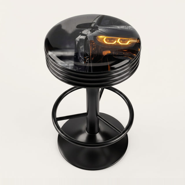 Night Drive bar stool, black base