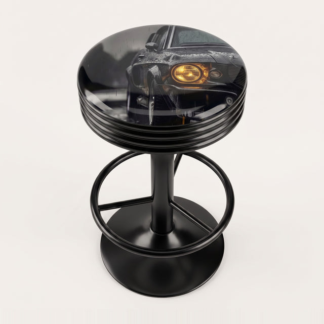 Rain Classic Car bar stool, black base